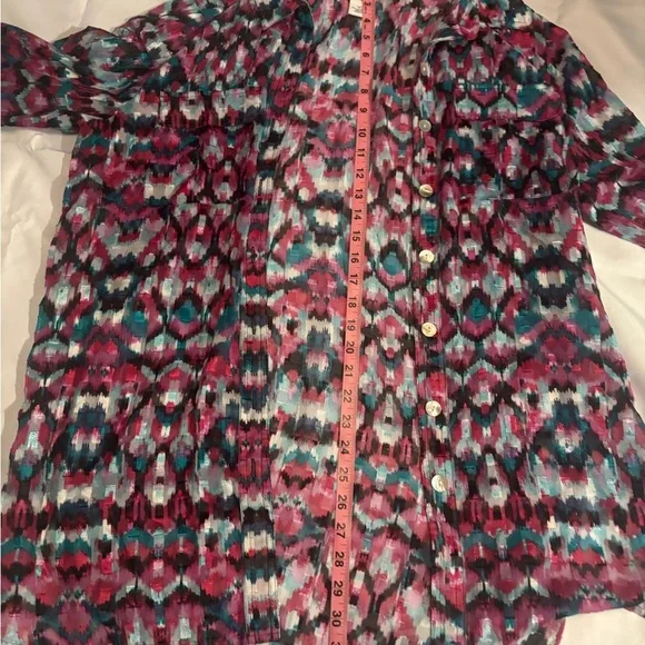 Ruby Rd. Multicolor Abstract Blouse - Picture 3 of 5